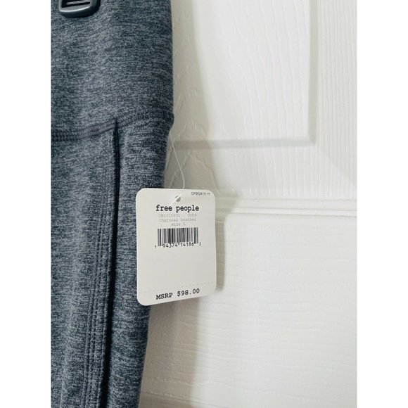 NWT Free People Movement Infinity Heigh Waisted Gray Crop Leggings - Large - Picture 6 of 6